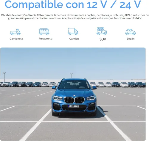 Miniatura 7 de Cable de conexión directa VIOFO HK4 Acc, Cable USB-C de conexión directa para serie A329/serie A229/A119Mini2/A139Pro/WM1/T130 Dash Cam, Protección