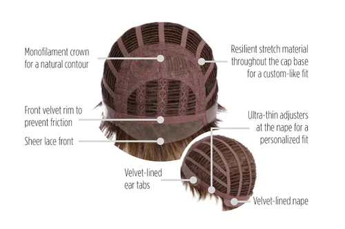 Miniatura 3 de Hairdo Kidz Super Mane - Peluca para niños con corte de peluquería de Hairuwear, tamaño de gorra ultra pequeña, R1416T Buttered Toast