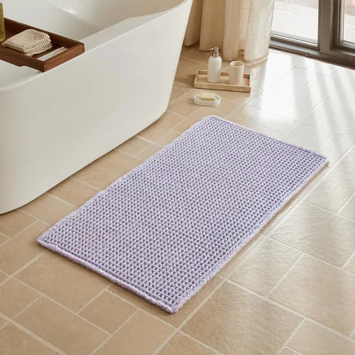 Miniatura 117 de Triohero Tapete de baño con diseño de gofre, tapete de baño pequeño y bohemio, antideslizante, lavable, ultra suave, súper absorbente, de secado