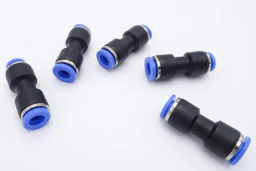 Miniatura 3 de Empuje para conectar, tubo de 1/2 pulgada de diámetro exterior x tubo de 1/4 pulgadas, conector de dos vías de unión recta de aire neumático