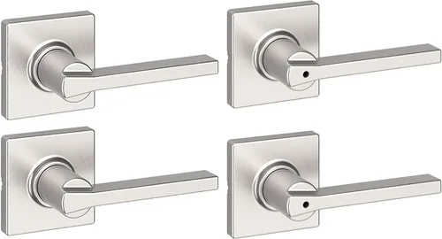 Miniatura 43 de Kwikset Casey - Manija de puerta de paso interior, palanca para puertas de armario y pasillo, manija reversible sin bloqueo, negro mate