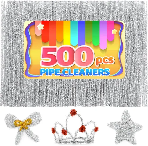 Miniatura 28 de Iooleem 200 piezas de limpiadores de tubería marrones, tallos de chenilla, limpiadores de tubería para manualidades, manualidades con limpiadores