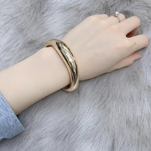 Miniatura 2 de TONLUYAX Gold Silver Bracelet Bangle for Women Men Cuff Bangle Chunky Bangles