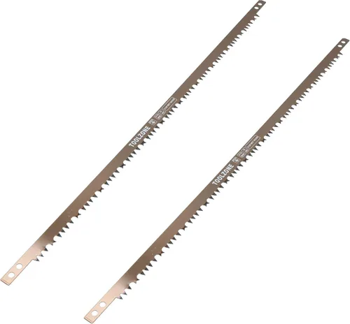 Miniatura 6 de Sierra de arco resistente de 24 pulgadas, troncos de madera, ramas de árboles, protector de dedos + 3 cuchillas