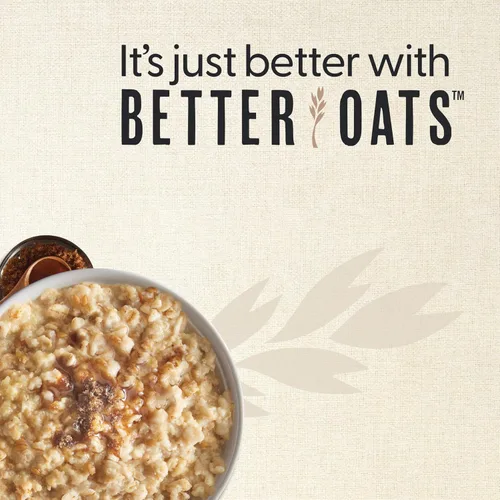 Miniatura 8 de Better Oats Paquetes de avena instantánea gruesos y abundantes, sabor a muffin de arándanos con semillas de lino y granos enteros, desayuno