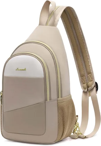 Miniatura 11 de LOVEVOOK - Mochila tipo bandolera para mujeres, convertible a bandolera cruzada, pequeño bolso para pañales, mochila resistente al agua