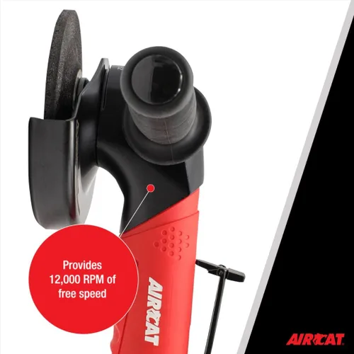 Miniatura 4 de AIRCAT Herramientas neumáticas 6380: Amoladora angular resistente de 2.3 HP de 5 pulgadas 12.000 RPM
