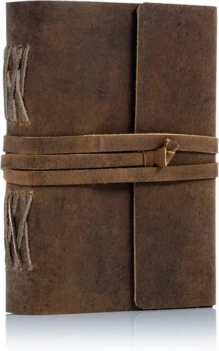 Miniatura 9 de Diario de cuero hecho a mano con papel forrado y lujosa pluma Cuaderno de escritura diario Cuaderno diario encuadernado para hombres y mujeres
