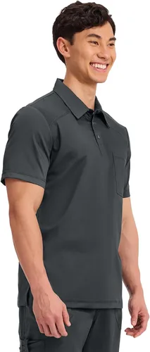 Miniatura 6 de Cherokee Scrubs for Men Polo Nursing Scrub Top with Chest Pocket, Breathable Mesh, Ultra Soft 2-Way Stretch Fabric WW615
