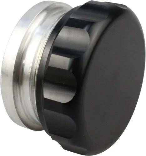 Miniatura 3 de OD 2"/50.8mm Aleación de aluminio Tapa de combustible Soldadura en el cuello de relleno Tapa del tanque de aceite Negro, soldadura en el cuello