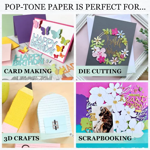 Miniatura 8 de Cardstock Warehouse Papel de Cartulina Pop-Tone Negro Licor de Anis – 50 Hojas, 8.5 x 11" - 65 lb / 175 GSM Cartulina Negra Premium para Corte