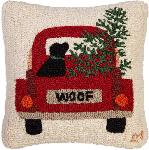 Miniatura 4 de Chandler 4 Corners Almohada Decorativa de Lana con Diseño de Árbol Elegante Tejida a Mano por Artista (18 x 18 pulgadas) Almohada de Navidad