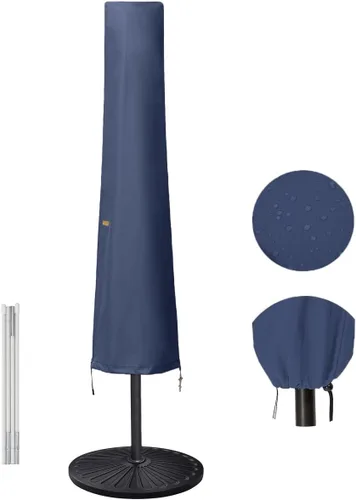 Miniatura 15 de Funda para Sombrilla de 6 a 9 pies para Sombrillas de Patio, Funda para Sombrilla de Mercado Impermeable y Duradera con Cremallera y Varilla