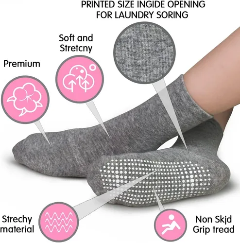 Miniatura 5 de Tphon - Calcetines antideslizantes para niños pequeños con pinzas para niños y niñas, calcetines antideslizantes para niños 15 pares, calcetines