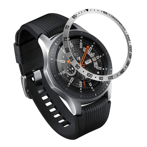 Miniatura 17 de AISPORTS Bisel Styling Compatible con Samsung Galaxy Watch 1.811 in Bisel Anillo Cubierta Adhesiva Anti Scratch Protección Acero Inoxidable Bisel