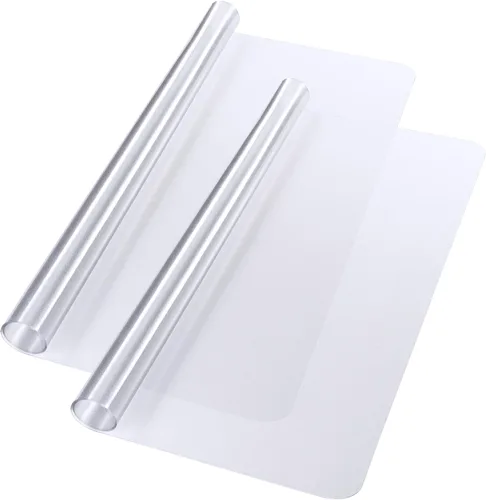 Miniatura 12 de Yescom Tapete transparente para silla de oficina para alfombra de pelo bajo de 48 x 36 pulgadas, grosor de 1/8 pulgadas, 2 protectores de piso