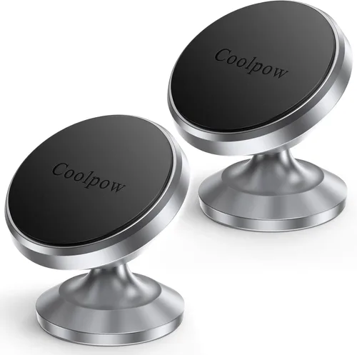 Miniatura 8 de Coolpow 【2 paquetes】Soporte magnético para teléfono para automóvil【Imán fuerte】Soporte de teléfono para tu coche Soporte de teléfono para automóvil