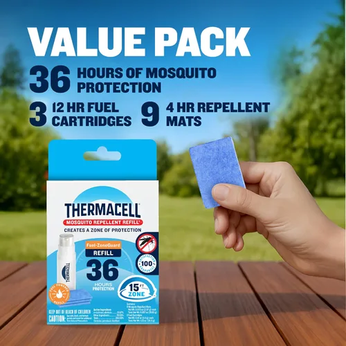 Miniatura 2 de Thermacell - Recambios de repelente contra mosquitos, compatible con todos los repelentes Thermacell alimentados por combustible, eficaces
