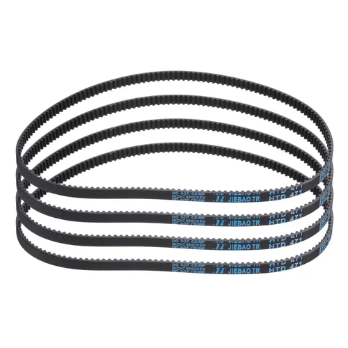 Miniatura 70 de uxcell 4pcs HTD-3M correa dentada de goma 60 dientes, 7.087 in de longitud de paso x 0.236 in de ancho x 0.094 in de altura, correa de distribución