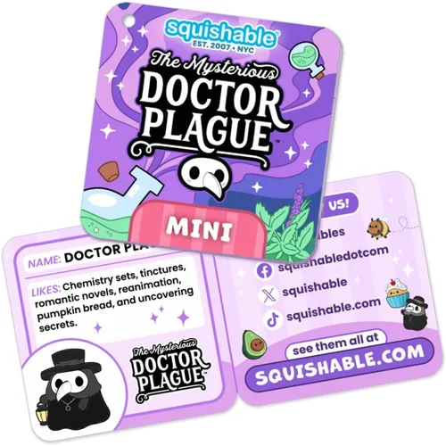Miniatura 7 de Squishable - Mini juego de médico y enfermera de la peste helada - Colección The Mysterious Doctor Plague - 10 pulgadas - Juguete suave