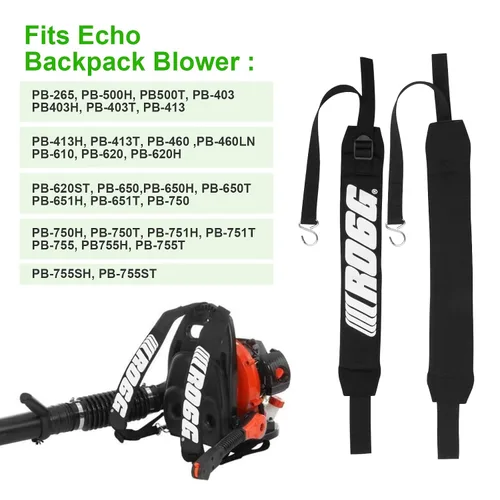 Miniatura 3 de Juego de 2 correas para soplador de hojas Echo PB-500 PB-265LN PB-403H PB-413H PB-460 PB-610 PB-610 PB-620 PB-650 PB-755 para C061000110-755 2