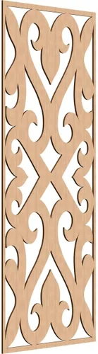 Miniatura 178 de Keene Paneles de pared decorativos de madera con calado, 9 3/8 pulgadas de ancho x 24 3/8 pulgadas de alto x 1/4 de alto, roble rojo rojo (Red Oak)