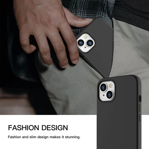 Miniatura 7 de ZUSLAB Funda de silicona real compatible con Apple iPhone 13 de 6.1 pulgadas (2021), silicona líquida antiarañazos, gel de goma, a prueba de golpes