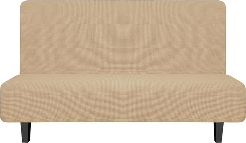 Miniatura 30 de Easy-Going - Funda elástica para futón, cubierta para sofá cama sin brazos, protector de muebles sin reposabrazos con parte inferior elástica