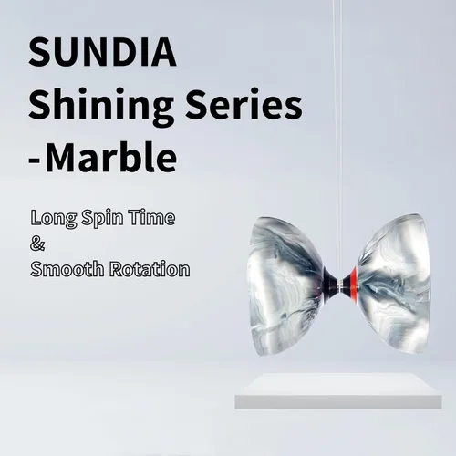 Miniatura 2 de SUNDIA Shining Series - Diábolo profesional de triple rodamiento para giros largos, rotaciones suaves, alto rendimiento para todos los trucos