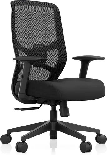 Tempur-Pedic ProTask - Silla de oficina ejecutiva con capa de gel refrescante y soporte lumbar integrado, silla de escritorio ergonómica de malla