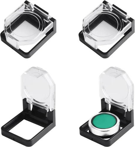 Miniatura 15 de 4 protectores de plástico transparente para interruptor de botón, a prueba de polvo, pomo de parada de emergencia para botón de encendido de 0.866