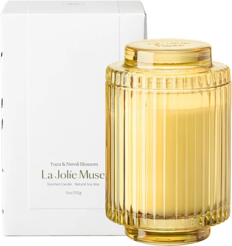 Miniatura 17 de LA JOLIE MUSE Vela perfumada de eucalipto y romero - vela de aromaterapia para relajación, cera de soja natural, velas en frasco de vidrio