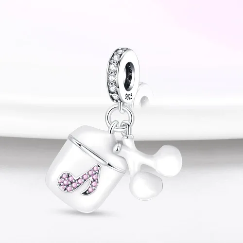Miniatura 33 de Pandach Dijes colgantes de plata de ley 925 para pulseras y collares, dijes colgantes de Madonna con cuentas de girasol, joyería para mujer