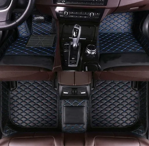 Miniatura 9 de Alfombrillas de cuero personalizadas para automóvil, impermeables, antideslizantes, adecuadas para automóviles, SUV, camionetas, lindos tapetes