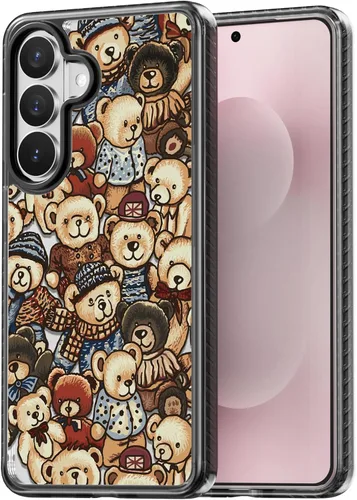Miniatura 113 de Rosarnnah Funda compatible con Samsung Galaxy S24 Ultra, bonita estética, a la moda, divertida funda con estampado de gatito y gato, duradera a