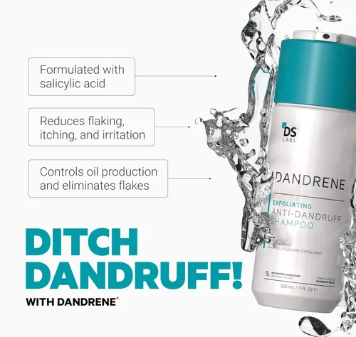 Miniatura 7 de DS Labs Revita Shampoo & Dandrene, paquete de champú anticaspa, apoya la densidad del cabello y la salud del cuero cabelludo, fortalecimiento