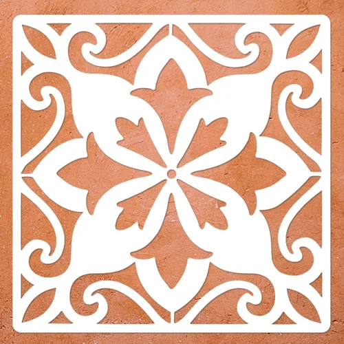 Miniatura 12 de Plantillas grandes para azulejos de piso, 2 plantillas de pared mexicanas reutilizables de 12 x 12 pulgadas para pintar pisos, paredes, azulejos