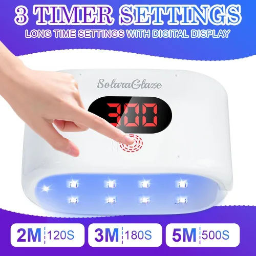 Miniatura 3 de Kit de resina UV SolaraGlaze con luz de 240g, tipo duro, resina UV transparente para hacer joyería, luz de dos lados y moldes, suministros