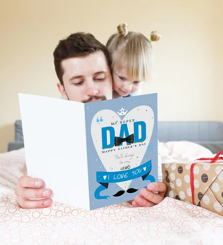 Miniatura 6 de Regalos para el día del padre, tarjeta del día del padre, regalos para papá para el día del padre de hija, hijo, niños, esposa, tarjetas del día