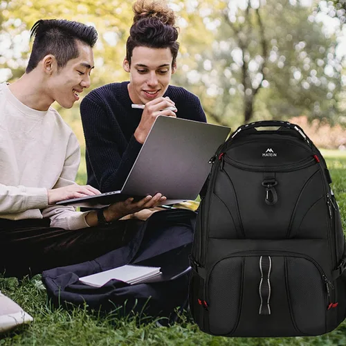 Miniatura 9 de MATEIN Mochila para hombre, mochila extra grande para laptop con puerto USB, mochilas de viaje para mujeres, bolsa antirrobo para computadora