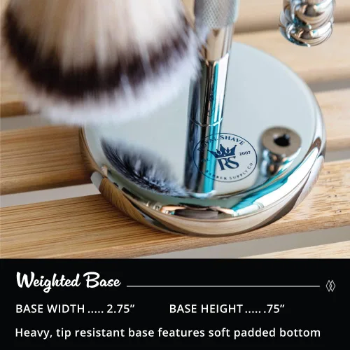 Miniatura 4 de RoyalShave - Soporte de seguridad para afeitar y cepillos, cromo pulido