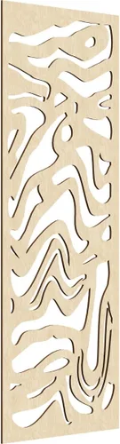 Miniatura 149 de 9 3/8"W x 24 3/8"H x 1/4"T Northfield Decorativos Paneles de Pared de Madera Calado, Abedul