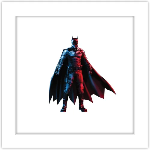 Miniatura 12 de Gallery Pops DC Comics The Batman - Arte de pared de Batman, versión enmarcada negra, 12 x 12 pulgadas