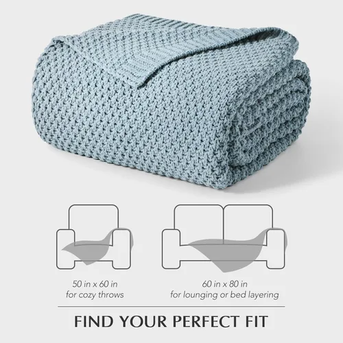 Miniatura 8 de EVERGRACEHOME Manta de punto de chenilla gruesa para sofá, suaves y lujosas mantas de punto con punto musgo para cama, acogedoras mantas decorativas