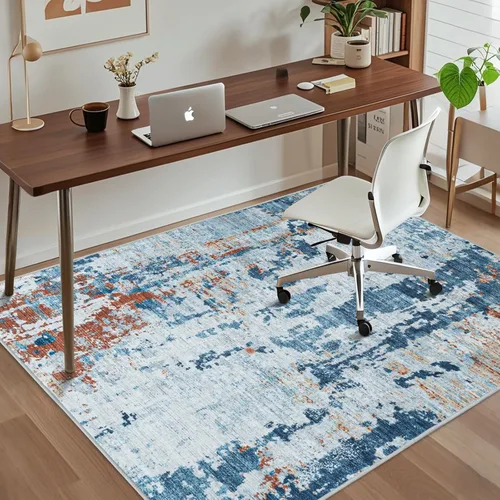Miniatura 41 de chakme Tapete para silla de oficina para suelo de madera dura, 48 x 36 pulgadas, protector de escritorio de computadora de fácil deslizamiento