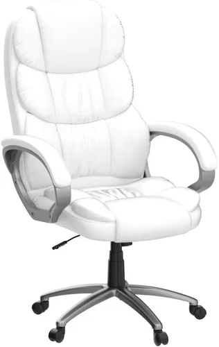 Miniatura 5 de Silla de oficina, diseño ergonómico moderno, respaldo alto, piel sintética, 250 libras resistente, silla de escritorio giratoria con soporte lumbar