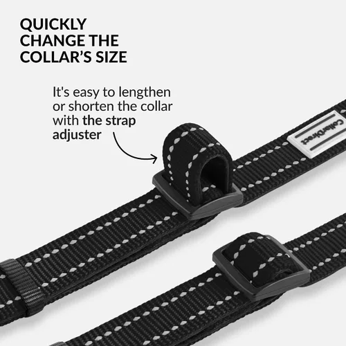 Miniatura 5 de CollarDirect Collar reflectante para perro o cachorro pequeño, mediano y grande con hebilla de liberación rápida, para niños y niñas, nailon
