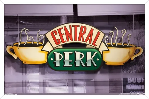Miniatura 14 de Trends International Friends - Póster de pared de Central Perk, 14.725 x 22.375 pulgadas, versión enmarcada de madera de granero