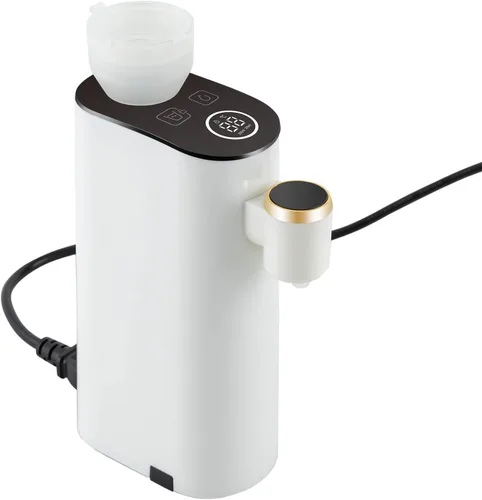Mini dispensador de agua para encimera con agua caliente instantánea, 5 ajustes de temperatura y pantalla LED, enfriador de agua portátil para
