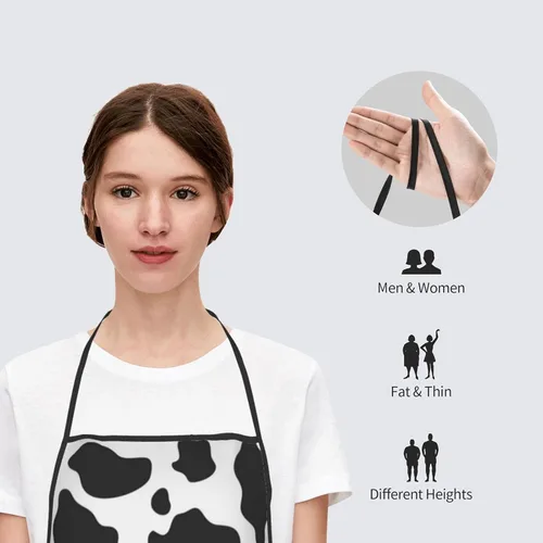Miniatura 7 de Delantal ajustable impermeable para hombres y mujeres, cocina, hornear, jardinería, trabajo, babero